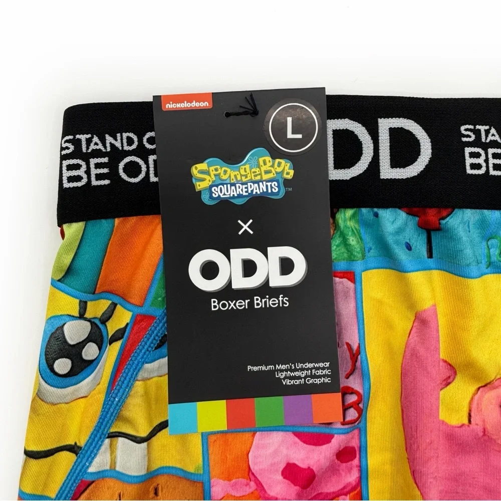 Odd Sox SpongeBob SquarePants Boxer Briefs Mens Size Large Underwear Nickelodeon